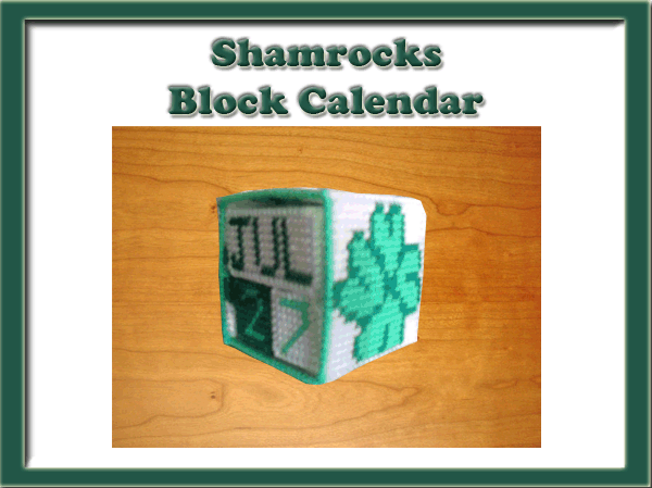 Shamrock Block Calendar