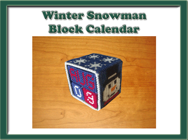 Snowman Block Calendar