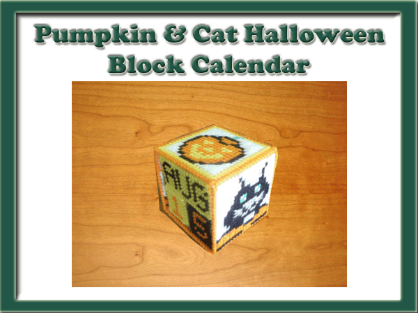 Halloween Block Calendar