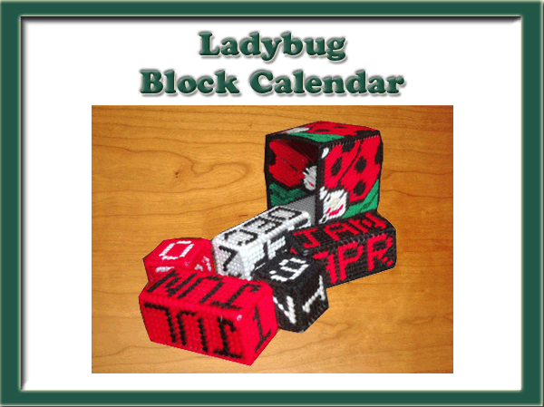 Ladybug Block Calendar